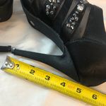 Worthington Women’s Black Mesh Studded Rhinestones SZ 6 M Evening High Heels Photo 6