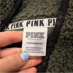 PINK - Victoria's Secret Victoria’s Secret VS Pink Green Sherpa 1/4 Zip XS Photo 5