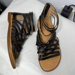 Kork-Ease Palmyra Black Leather Strappy Gladiator Sandal Sz 8 Photo 4