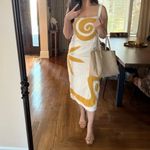 Cleobella  Brie Midi Dress in Ivory & Ochre Photo 3