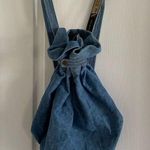New York Line Jeans Vintage 80s/90s Denim Backpack Blue Photo 0