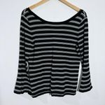 White House | Black Market Convertible Stripe Sweater Black/White Size Large Photo 2