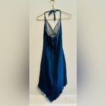Vintage Denim Halter Dress Y2K Sz S/M Blue Photo 1