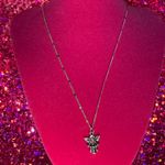 Boutique Sterling Silver 925 Angel Harp Sparkle Necklace Religion Jewelry Catholic Church Photo 7