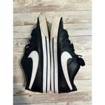 Nike  Court Legacy Sneaker Women's Size 10 Black White Leather Swoosh Photo 6