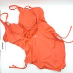 Hurley Coral White One Piece Side Cinch Summer Swimsuit Brand New XL Photo 6