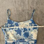 Missguided Blue Japanese Dragon Floral Ruching Bodycon Pullover MiniDress Size 2 Photo 6