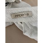 Arden B . Sheath Dress Womens White Crinkle Sheer Mesh Panel Evening Back Zip Photo 5