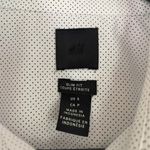 H&M slim fit short sleeve button up collared shirt ~ micro polka dot ~ size US S Photo 2
