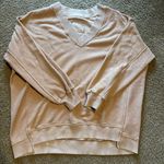 Aerie Tan Oversized Sweatshirt Size M Photo 0