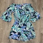 Lilly Pulitzer Calla Printed Off-The-Shoulder High Tide Romper Photo 5