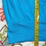 Peck & Peck  women's small blue cold shoulder blouse with chain accents workwear Photo 5