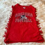 University of Arizona Football Custom Fringe and Rhinestoned Tee Shirt Size L Size L Photo 0
