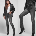 ANINE BING  Kara Skinny Jeans Women’s Size 24 Gray Distressed Raw Hem Button Fly Photo 13