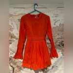We The Free NWOT  FREE PEOPLE ORANGE MINI DRESS SIZE 4 Photo 2
