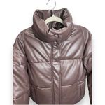 APPARIS Jemma Brown‎ Puffer Coat Size Large Faux Leather NWT Brown Photo 1