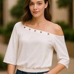 Jennifer Lopez Asymmetrical White Skirt Photo 0