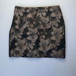 Just Female Floral skirt Women Black Tan Formal Holly‎ Size Small Mini Bodycon Photo 1