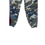 MOTHER No Zip Misfit Pants Army Blue‎ Camo Print Pink Stripe Size 26 Blue Photo 8