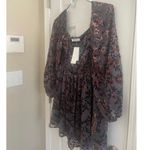 All in Favor Floral Jacquard Puff Sleeve Minidress/babydoll top, A67 Photo 3