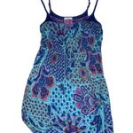 Free People vintage multicolor blue purple floral lace tank top women’s size S Photo 0