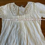 White babydoll dress/ boho dress Size M Photo 3
