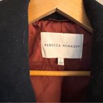 Rebecca Minkoff Black Pea Coat with Gold Buttons Photo 2