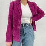 vintage coastal cowgirl hot pink leather jacket size s Photo 4