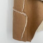 Mystree Womens Open Front Faux Suede & Fur Southwestern Sleeveless Vest Medium Photo 4