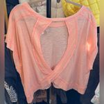 Free People NWT FP Movement My Time Tee - pastel peach pink - Large Photo 8
