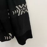 ZARA Woman Aztec Black Grey Patterned Open Front Blazer Jacket Pockets Size S Photo 7