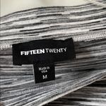 Fifteen Twenty  Charcoal and White Twist Blouse + Matching Skirt Set Photo 8