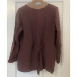 Yasuko Jacket M/L Brown Floral Kimono Silk Art To Wear Lagenlook Mixed Media Size M Photo 3