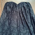 ASOS  Women's Black Flowy Lace Strapless Dress | Size: 8 Photo 2