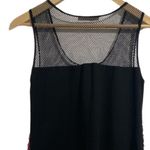 Sachin + Babi  shirt sequins tank top mesh‎ black and red Photo 2