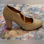 Maiernisi Jessi Sparkly Gold Block Heels Size 10 Photo 2