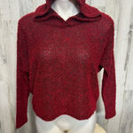 Ambiance Red cropped sweater size SMALL Red Photo 0