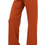 Veronica M Burnt Orange Flared Pants Photo 0