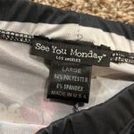 See You Monday Floral Leggings Sz Large Photo 4