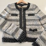 INC Knit Blazer Cardigan Size Medium Black Photo 8
