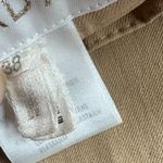 Escada Straight Leg Khaki Trousers Pants Tan Ruched Knees Size 38 Medium Women's Photo 9