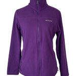 Columbia  Fleece Jacket Full Zip‎ Pockets Purple Activewear Coat Womens Medium Photo 0