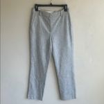 Rebecca Taylor  Straight Leg High Waist Grey Pants Size 4 Photo 2