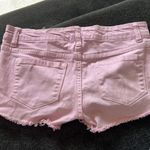 Klique B  Pink Cut-off Distressed Shorts  Photo 1