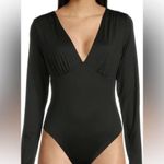 No Boundaries  Black V Neck Bodysuit Photo 1