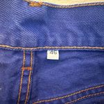 United Colors Of Benetton VTG purple denim shorts with hibiscus flowers size 46 Photo 5