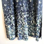 J Jill Womens Dresss Maxi Blue Floral Knit Pockets Shirt Sleeve Size Size M Photo 6