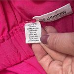 Midnight sky Women Skirt LG Pink Tiered Button Down Midi Boho Peasant Hippie EUC Photo 5