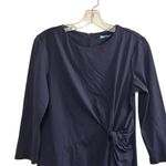 J. McLaughlin Women's M Navy Blue Knee Length Dress Formal Spring Photo 4