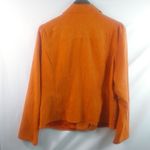 RQT Vintage L Burnt Orange Pseudo Suede Blazer Size L Photo 3